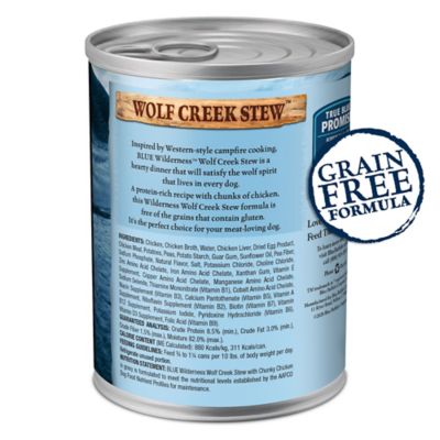 Image showing  Wolf Creek Stew Adult Grain-Free Chunk Chicken In Gravy Wet Dog Food, 12.5 oz.