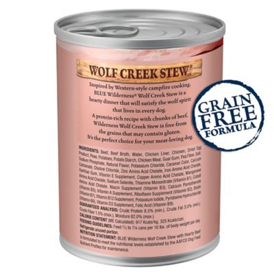 Image showing  Wolf Creek Stew Adult Grain-Free Beef Stew in Gravy Wet Dog Food, 12.5 oz. Can