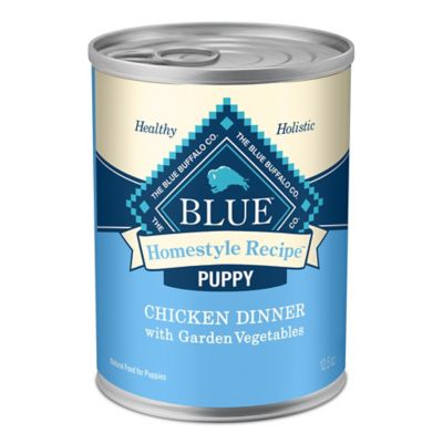 Blue Buffalo Life Protection Homestyle Recipe Wet Puppy Food, Chicken Dinner with Garden Vegetables & Brown Rice, 12.5 oz. Can Good Food With and Without Medicine