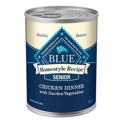 Blue Buffalo Homestyle Senior Chicken Dinner with Garden Vegetables Recipe Wet Dog Food, 12.5 oz.