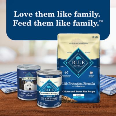 Image showing 8 th Blue Buffalo Homestyle Senior Chicken Dinner with Garden Vegetables Recipe Wet Dog Food, 12.5 oz.