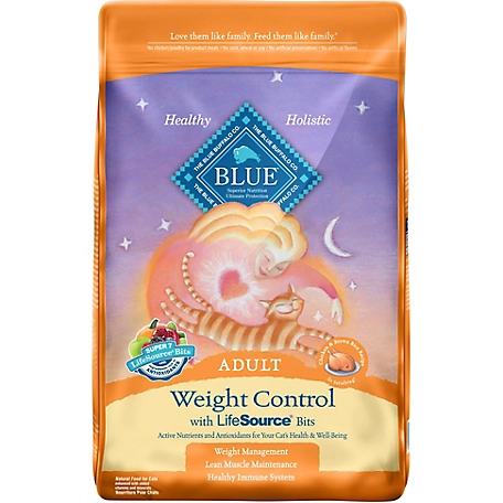 Blue Buffalo BLUE Adult Weight Control Chicken and Brown Rice Recipe Dry Cat Food