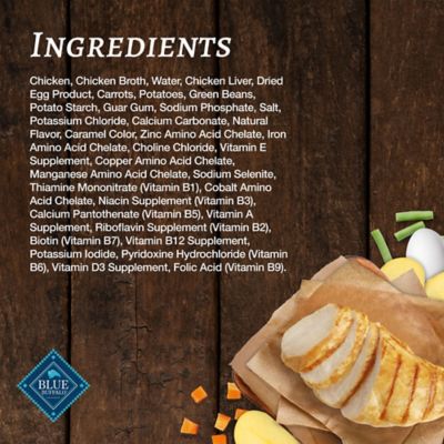 Image showing  BLUE Family Favorites Sunday Chicken Adult Chicken Chunks Wet Dog Food, 12.5 oz. Can, Pack of 12