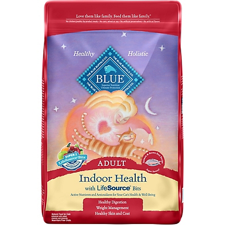 Blue Buffalo BLUE Adult Indoor Support Salmon and Brown Rice Recipe Dry Cat Food