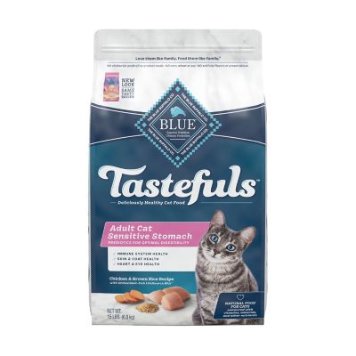 Blue Buffalo BLUE Adult Sensitive Stomach Chicken and Brown Rice Recipe Dry Cat Food