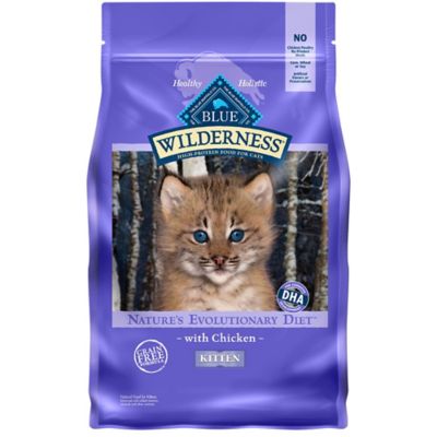 Blue Buffalo Wilderness Natural Kitten Dry Cat Food, DHA and ARA , High-Protein Grain-Free Diet, Chicken, 5 lb. Bag