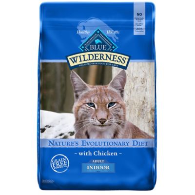 Blue Buffalo Wilderness High-Protein, Grain-Free Natural Dry Food for Adult Cats, Chicken, 11 lb. Bag -  800307