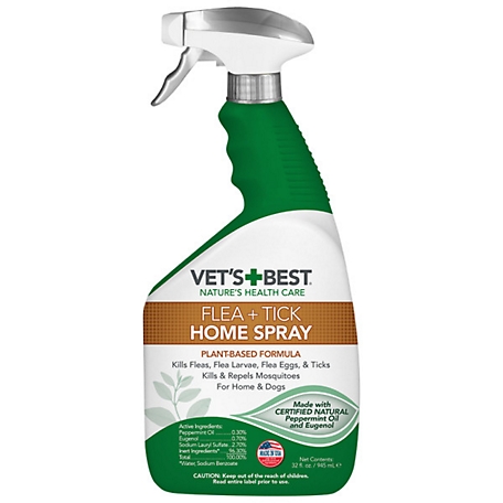Vet's Best Natural Flea and Tick Home Spray, 32 oz.