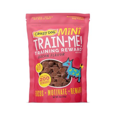 Crazy Dog Mini Train-Me! Bacon Flavor Training Treats, 4 oz.