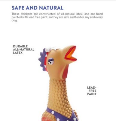 Image showing  Rubber Squawker Dog Chew Toy, Large