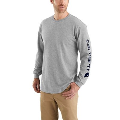 Carhartt Men's Long-Sleeve Graphic Logo T-Shirt