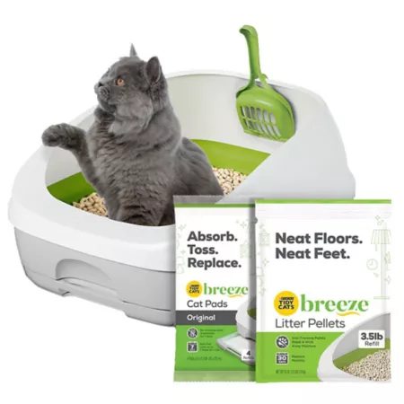 Tidy Cats Breeze Litter System Starter Kit with Pads and Pellets Cat Litter Waste Disposal Systems