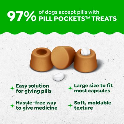 Image showing  Pill Pockets Peanut Butter Flavor Pill Hiding Treats for Dogs