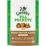 Greenies PILL POCKETS for Dogs Capsule Size Natural Soft Dog Treats with Real Peanut Butter, 7.9 oz. Pack (30 Treats) Price pending