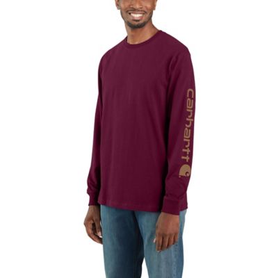 Carhartt Men's Long-Sleeve Graphic Logo T-Shirt