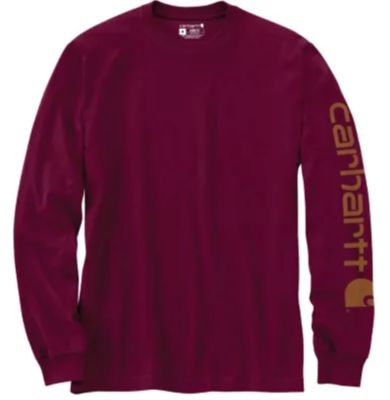 Image showing 1 th Carhartt Men's Long-Sleeve Graphic Logo T-Shirt