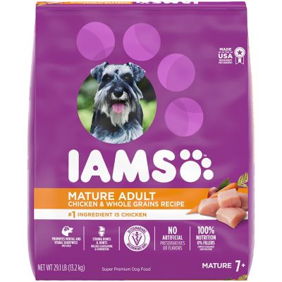 Iams ProActive Health Mature Adult Dry Dog Food for Senior Dogs with Real Chicken