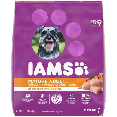 Iams ProActive Health Adult Mature Real Chicken Recipe Dry Dog Food, 29.1 lb. Bag