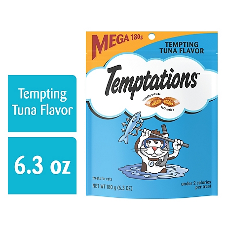 Temptations Tempting Tuna Flavor Crunchy and Soft Cat Treats, 6.3 oz.