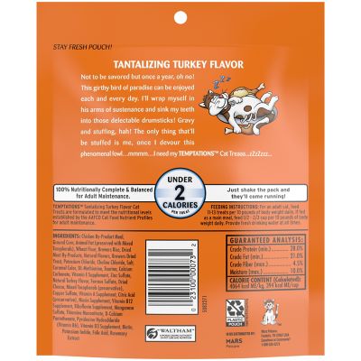 Image showing 9 th Temptations Classic Tantalizing Turkey Flavor Crunchy and Soft Cat Treats, 6.3 oz.