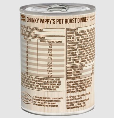 Image showing  Chunky Adult Pappy's Pot Roast in Gravy Wet Dog Food, 12.7 oz.