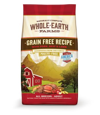 Whole Earth Farms Adult Grain-Free Pork, Beef and Lamb Recipe Dry Dog Food
