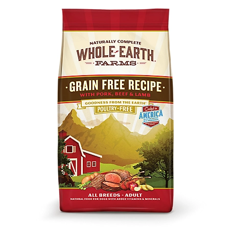 Whole Earth Farms Adult Grain-Free Pork, Beef and Lamb Recipe Dry Dog Food