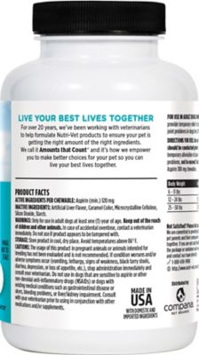 Image showing  Aspirin Pain Reliever for Small/Medium Dogs, 100 ct.