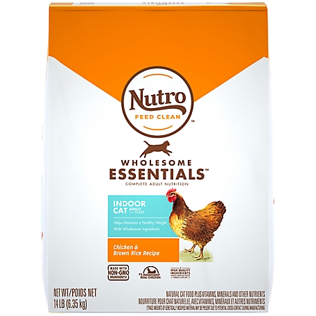 Nutro Wholesome Essentials Adult Indoor Natural Chicken and Brown Rice Recipe Dry Cat Food