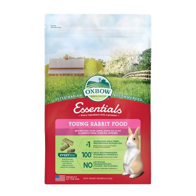 Oxbow Animal Health Essentials Alfalfa Young Rabbit Food, 5 lb.