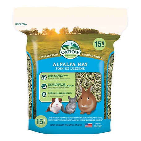 Oxbow Animal Health Alfalfa Hay Small Animal Treat, 15 oz.