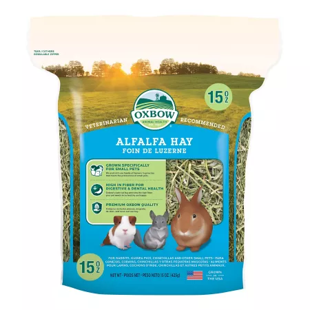 Oxbow Animal Health Alfalfa Hay Small Animal Treat 15 oz. Small Pet Hay