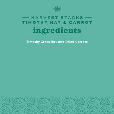 Image showing 5 th Oxbow Animal Health Harvest Stacks Western Timothy & Carrot Treat, 35 oz.