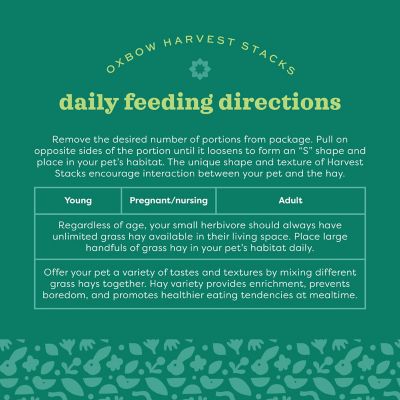 Image showing 6 th Oxbow Animal Health Harvest Stacks Western Timothy & Carrot Treat, 35 oz.