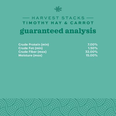 Image showing 7 th Oxbow Animal Health Harvest Stacks Western Timothy & Carrot Treat, 35 oz.