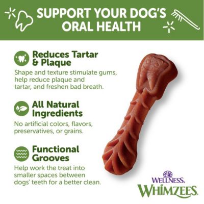 Image showing  Brushzees Natural Dental Dog Treats, X-Small Size, 48 ct.