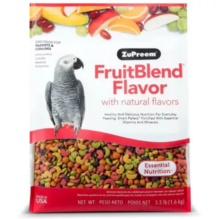 ZuPreem FruitBlend Pet Bird Seed for Parrots and Conures 3.5 lb. Pet Bird Seed