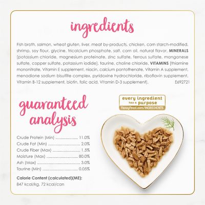 Image showing 5 th Purina Fancy Feast Grilled Salmon & Shrimp Feast In Gravy Gourmet Wet Cat Food, 3 oz.Can