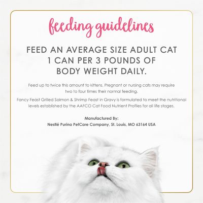 Image showing 6 th Purina Fancy Feast Grilled Salmon & Shrimp Feast In Gravy Gourmet Wet Cat Food, 3 oz.Can