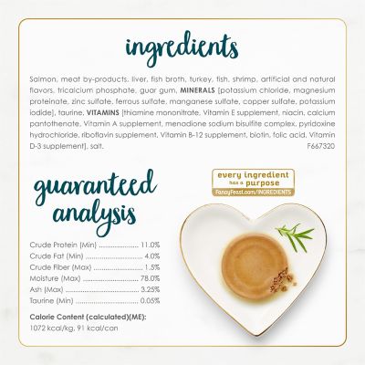 Image showing  Classic Adult Shrimp and Salmon Pate Wet Cat Food, 3 oz. Can