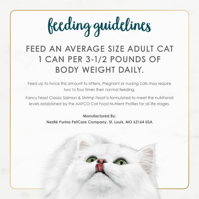 Image showing 5 th Purina Fancy Feast Classic Adult Shrimp and Salmon Pate Wet Cat Food, 3 oz. Can