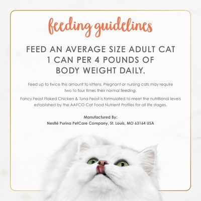 Image showing 6 th Purina Fancy Feast Flaked Chicken and Tuna Feast Wet Cat Food, 3 oz.