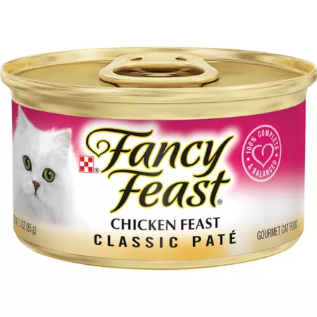 Fancy Feast Grain-Free Chicken Wet Cat Food for Adults 3 oz Can Wet Cat Food