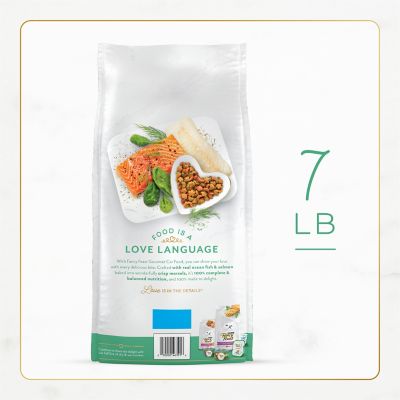 Image showing 9 th Purina Fancy Feast Gourmet Filet Oceanfish Salmon and Accents of Garden Greens Dry Cat Food