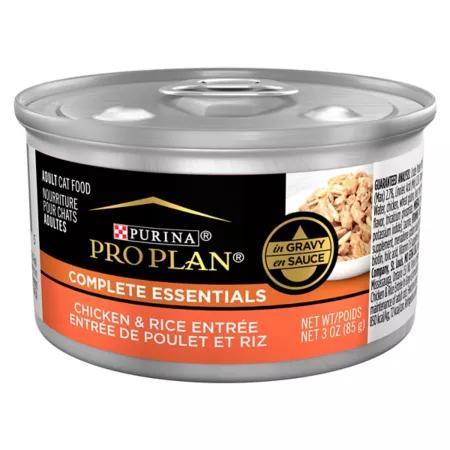 Purina Pro Plan Complete Essentials High Protein Cat Food Wet Gravy Chicken and Rice Entree Wet Cat Food