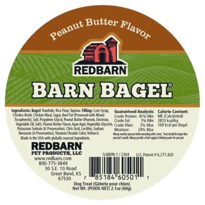 Image showing  Peanut Butter Flavor Barn Bagel Dog Treat