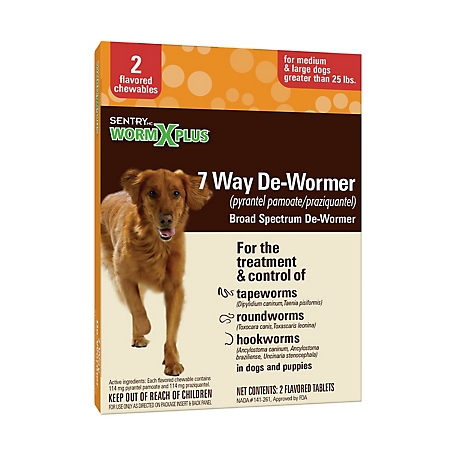 Sentry 7-Way Dewormer Treats for Large Dogs, 2 ct. at Tractor