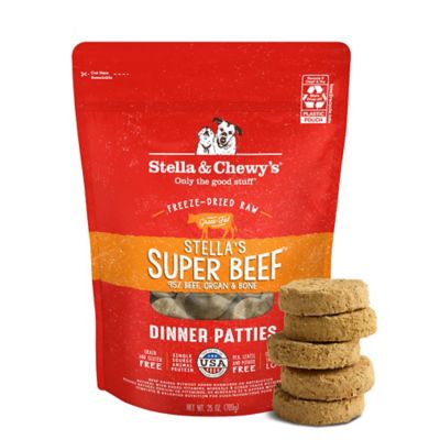 Stella & Chewy's Super Beef Dinner Patties Freeze-Dried Raw Dog Food