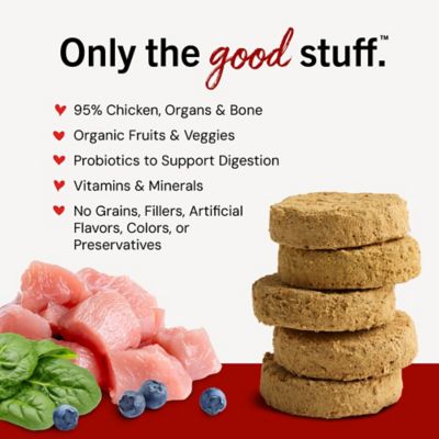 Image showing  Chicken Dinner Patties Freeze-Dried Raw Dog Food