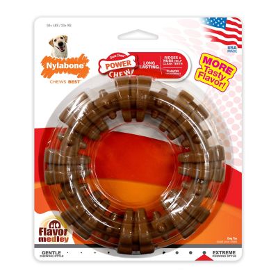 Image showing 8 th Nylabone Dura Chew Plus Textured Ring Dog Chew Toy